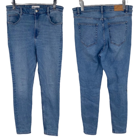 Zara High Rise Skinny Jeans, Size 10
